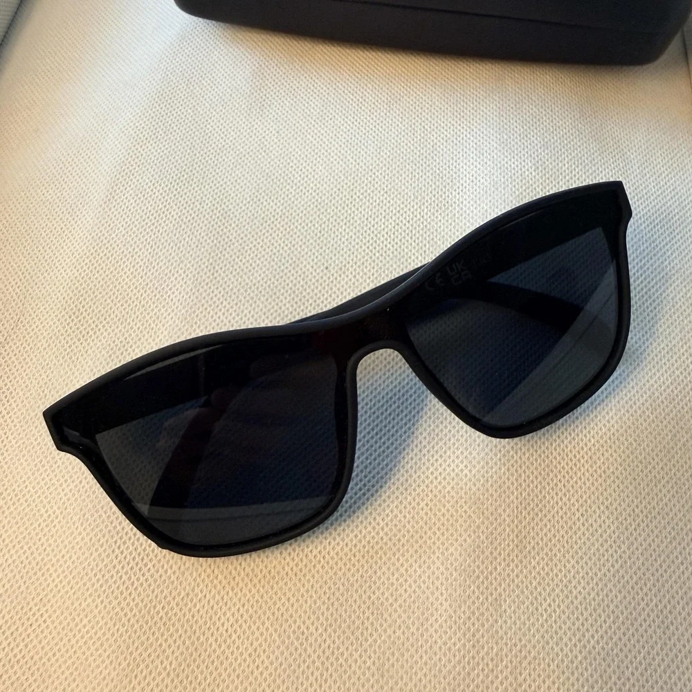 Goodr The Future Is Void Sunglasses Mens Black Polarized Square Plastic Frame